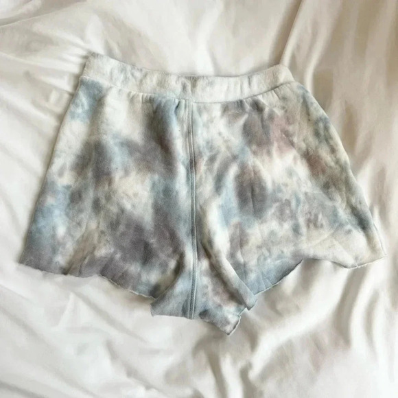 New Free People Intimately Tie Dye Sweat Shorts High RIse Drawstring Pull On - Picture 4 of 5